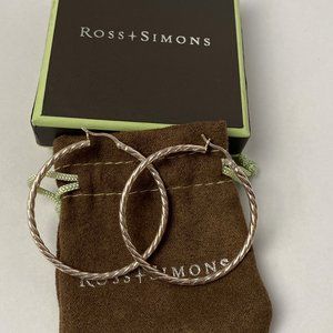 Ross & Simons Sterling Silver Twist Hoop Earrings